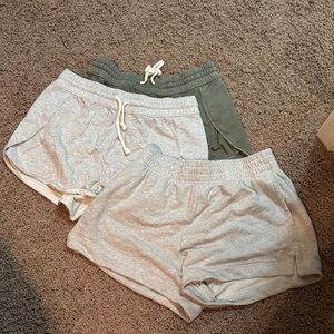 Aerie Set of Gray and Green Casual Shorts
